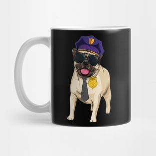 Men Police Dog Party Tshirt to celebrate or as a gift Mug